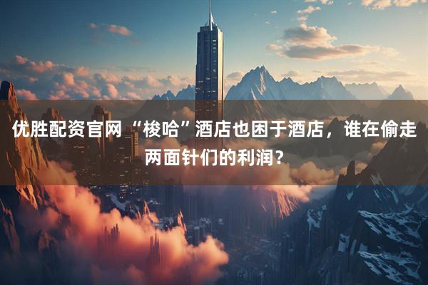 优胜配资官网 “梭哈”酒店也困于酒店，谁在偷走两面针们的利润？